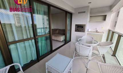 Alugo em exclusividade Apartamento , 3/4, 2 suítes, mobiliado com 112m2  no Resort Le Parc - Salvador/BA.