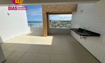 Alugo em exclusividade Apartamento Cobertura Duplex mobiliado vista mar com 2 suítes, 2 vagas, total infraestrutura - Piatã - Salvador/BA.