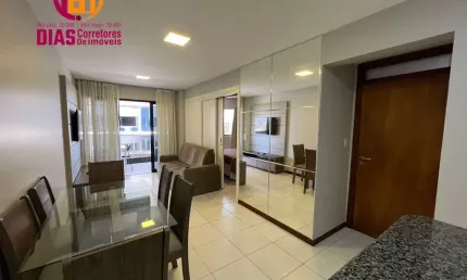 Apartamento para locação mobiliado 1/4 no caminho das árvores
