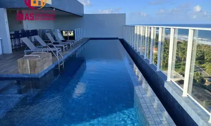 Alugo apartamento novo de 68m2 vista mar, varanda, 2/4 suíte  em condomínio com total infraestrutura - stella maris-salvador/ba.