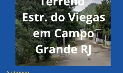 Ótimo terreno 1.600m² junto à natureza em Campo Grande RJ
