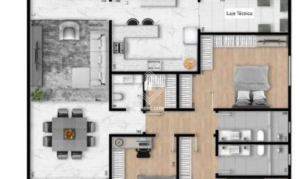 Apartamento com 3 quartos à venda na Rua Freire Alemão, 310, Estrela, Ponta Grossa