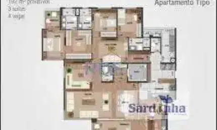Apartamento de luxo em Campo Belo com 192m², 3 suítes e 5 banheiros - venda por R$ 2.800.000.
