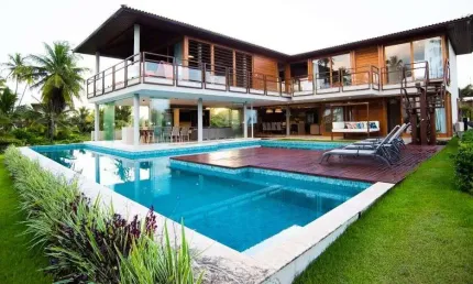 Casa com 4 dormitórios para alugar, por R$ 7.000/dia - Praia do Forte - Mata de São João/BA