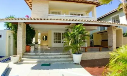 Casa maravilhosa á venda, 6/4 sendo 5 suítes. Condomínio Royal Ville-Villas do Atlântico