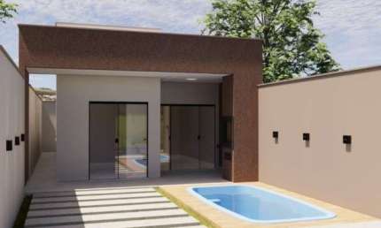 Casa NOVA a venda 2/4, piscina. Não financia, consulte condições de pagamento. Localizada no Villarejo- Praia de Arembepe