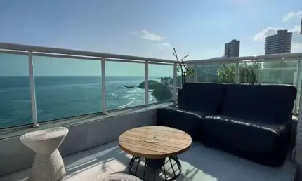 Conheça este belíssimo apartamento no costa españa, localizado na avenida oceânica, em ondina.