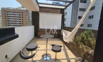 Cobertura para aluguel, 1 quarto, 1 suíte, 3 vagas, Savassi - Belo Horizonte/MG