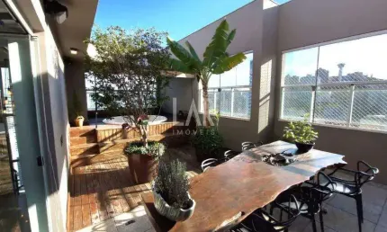 Cobertura à venda, 3 quartos, 3 suítes, 4 vagas, vila da serra - nova lima/mg