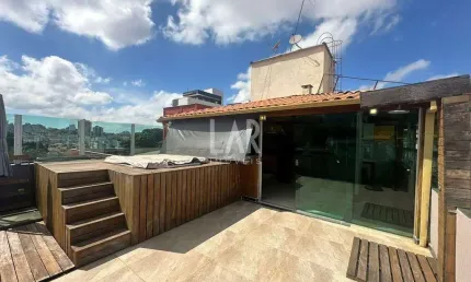 Cobertura para aluguel, 3 quartos, 1 vaga, Sagrada Família - Belo Horizonte/MG