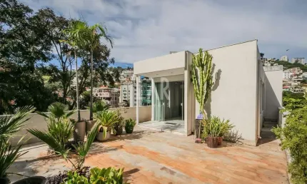 Cobertura para aluguel, 4 quartos, 1 suíte, 2 vagas, Santa Lúcia - Belo Horizonte/MG