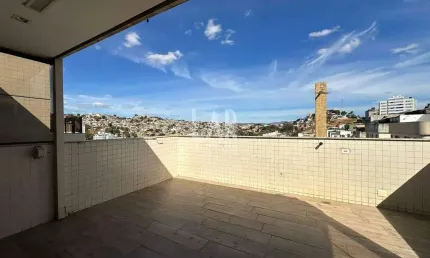 Cobertura para aluguel, 3 quartos, 1 suíte, 2 vagas, castelo - belo horizonte/mg