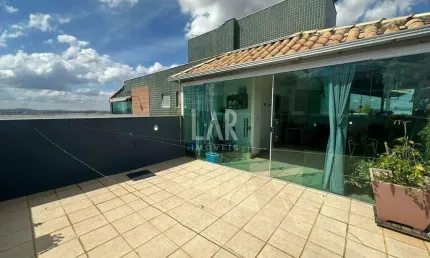 Cobertura para aluguel, 3 quartos, 1 suíte, 2 vagas, santa branca - belo horizonte/mg