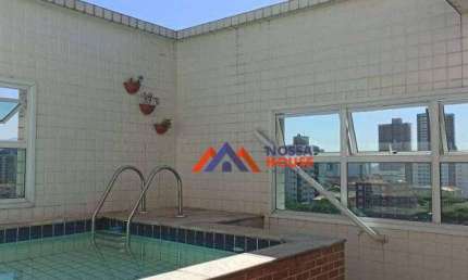 Cobertura com 3 dormitórios à venda, 208 m² por R$ 1.210.000,00 - Marapé - Santos/SP