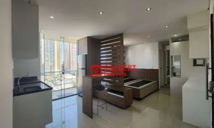 Apartamento studio condomínio first com 1 dormitório para alugar, 38 m² por r$ 2.493/mês - vila augusta - guarulhos/sp