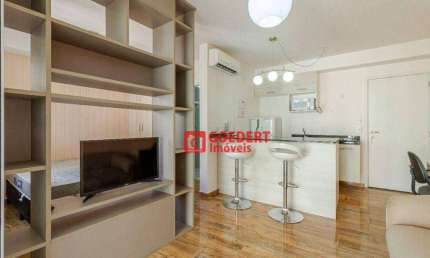 Apartamento Studio Mobiliado Condomínio Cidade Maia com 1 dormitório para alugar, 38 m² por R$ 2.750/mês - Jardim Flor da Montanha - Guarulhos/SP