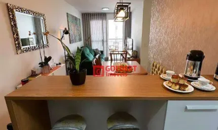 Apartamento Condomínio Moov Parque Maia com 3 dormitórios à venda, 75 m² por R$ 680.000 - Picanço - Guarulhos/SP
