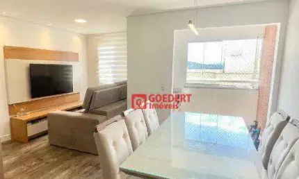 Apartamento condomínio conquista à venda, 59 m² de 2 dormitórios por r$ 445.000 - jardim imperador - guarulhos/sp 1 vaga coberta e livre.