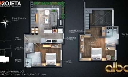 Apartamento com 2 quartos à venda na Dona Francisca, 655, Carniel, Gramado, 81 m2 por R$ 989.381