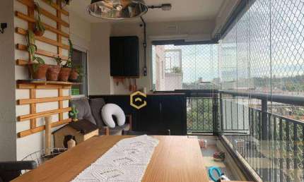 Venda apartamento 91m² 2 dormitórios + escritório com varanda gourmet 2 vagas de garagem Vila Anastácio SP