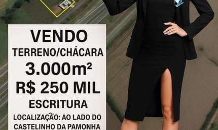 Fantástico terreno para chácara (COM ESCRITURA E REGISTRO) a venda em frente Rodovia castelo Branco KM 155 3.000m²