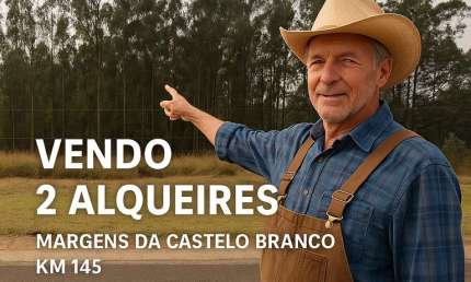 2 Alqueires à Venda com Frente para a Rodovia Castelo Branco km 145