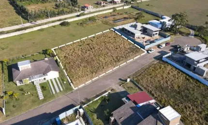 Terreno em condomínio fechado à venda na vereador venâncio luiz borges, 1, arroio rosa, imbituba por r$ 850.000