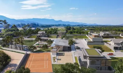 Terreno em condomínio fechado à venda na rua viveiro, 100, campo duna, garopaba por r$ 477.000