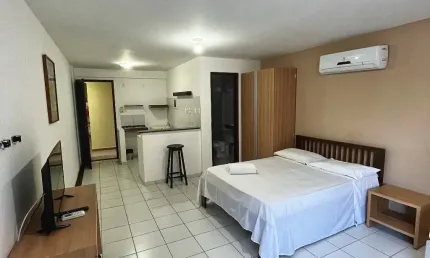 Flat para alugar na Rua Elia Barros, Ponta Negra, Natal