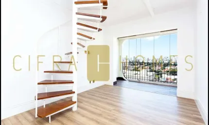 Cobertura duplex para venda ou locação com 185 m², 3 dormitórios, 1 suíte, 2 vagas de garagem, no m