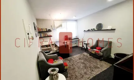 Sala para locação, mobiliada, 40 m², em moema com 1 vaga