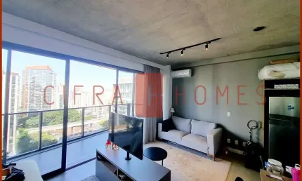 Studio para locação, mobiliado, lazer completo, 1 vaga, no melhor da v. olímpia