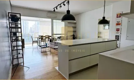 Apartamento para locação, mobiliado, 100 m², 1 suíte, 2 vagas, no Itaim Bibi