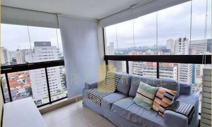 Loft Moderno e Mobiliado com Vista Panorâmica, Sacada Ampla e Lazer Completo no Jardim Paulista