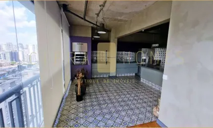 Apartamento único com 3 dorms, varanda gourmet, escritório, lazer e 2 vagas no itaim.