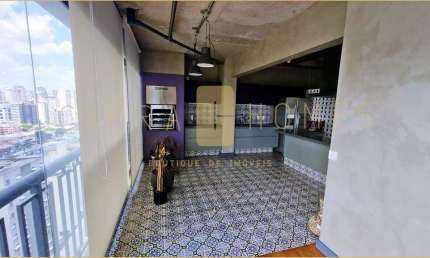 Apartamento único com 3 dorms, varanda gourmet, escritório, lazer e 2 vagas no Itaim.