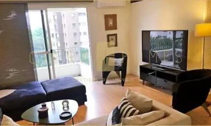 Apartamento para locação, mobiliado, 100 m², 2 suítes, 2 vagas, no Jardim Europa