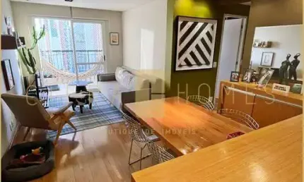 Apartamento à venda, mobiliado, com 73 m², 2 quartos (1 suíte), em pinheiros