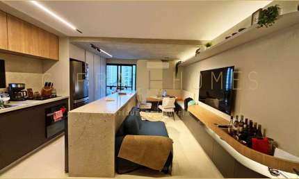 Apartamento à venda, duplex, reformado, com 60 m², 2 quartos, 1 vaga, em Moema