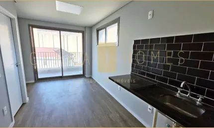 Apartamento de 35 m² com sacada, coworking, piscina e lazer completo no Paraíso