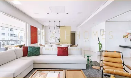 Apartamento para locação e venda, com  2 suites, 3 vagas, 158m², no bairro do itaim.