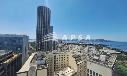 EXCELENTE SALA COMERCIAL DE 135M² LOCALIZADA NO CENTRO DO RIO DE JANEIRO, TODA EQUIPADA E EM PERFEIT