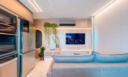 Apartamento com 1 suíte + 2 dormitórios semi mobiliado