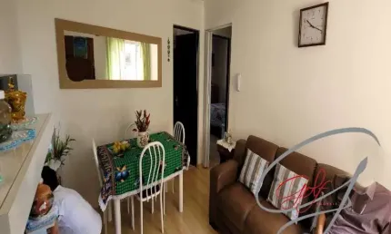 APARTAMENTO A VENDA, CONDOMÍNIO RESIDENCIAL SÃO FRANCISCO I, OSASCO, JD. CONCEIÇÃO, 45 M², 2 DORMITÓRIOS, SALA DE ESTAR, COZINHA, ÁREA DE SERVIÇO.