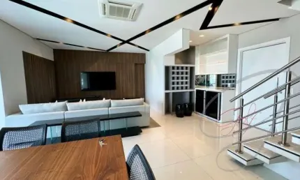 Cobertura de Luxo na Vila São Francisco: 3 quartos, 3 suítes, 3 salas, 5 banheiros, 3 vagas de garagem, 238m². Imperdível!