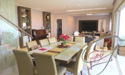 Imóvel de luxo à venda ou locação na Vila São Francisco, Osasco-SP: 4 quartos, 3 suítes, 3 salas, 6 banheiros, 4 vagas de garagem, 347m².