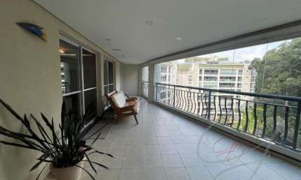 Aluguel de apartamento de alto padrão na Vila São Francisco, São Paulo-SP: 4 quartos, 3 salas, 6 banheiros, 4 vagas de garagem!