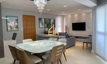 Apartamento com 3 suítes, 3 vagas de garagem e deposito  à venda na vila bastos - santo andré