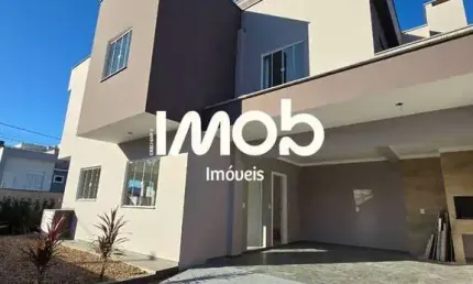 Casa geminada com 1 suíte + 2 quartos, bairro Três Rios do Sul
