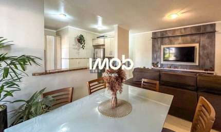 Apartamento semimobiliado 1 suíte + 2 quartos, Nova Brasília